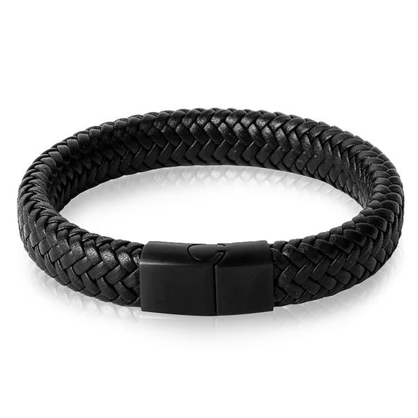 Punk Men's Jewelry Braided Leather Bracelet