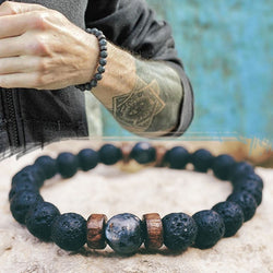 Natural Moonstone Bead Tibetan Buddha Bracelet