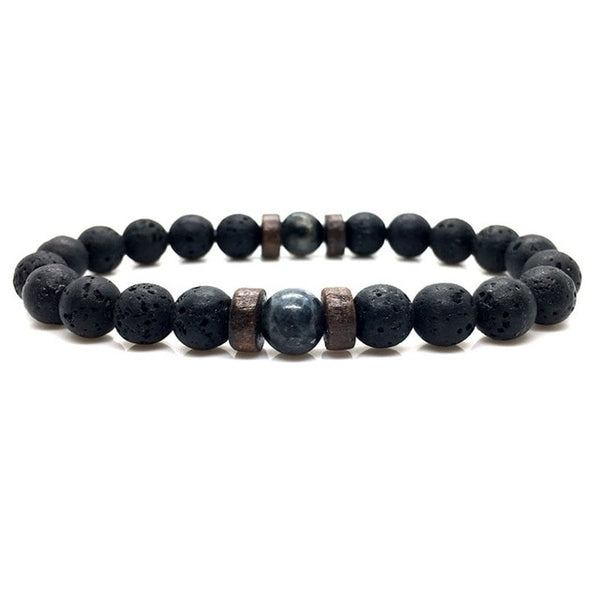 Natural Moonstone Bead Tibetan Buddha Bracelet