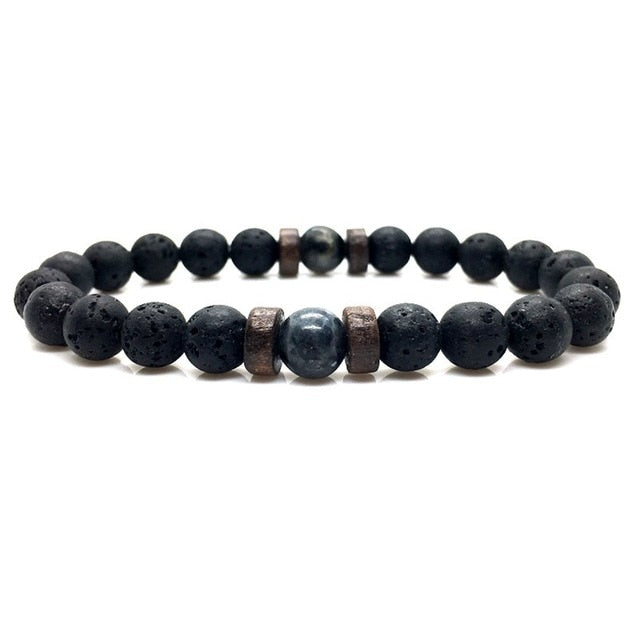 Natural Moonstone Bead Tibetan Buddha Bracelet