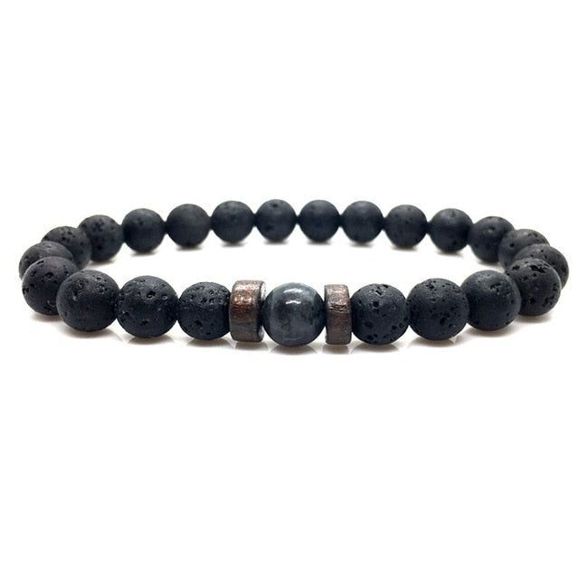 Natural Moonstone Bead Tibetan Buddha Bracelet
