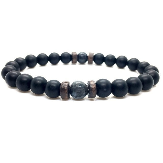Natural Moonstone Bead Tibetan Buddha Bracelet