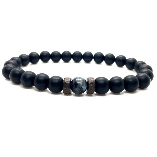 Natural Moonstone Bead Tibetan Buddha Bracelet