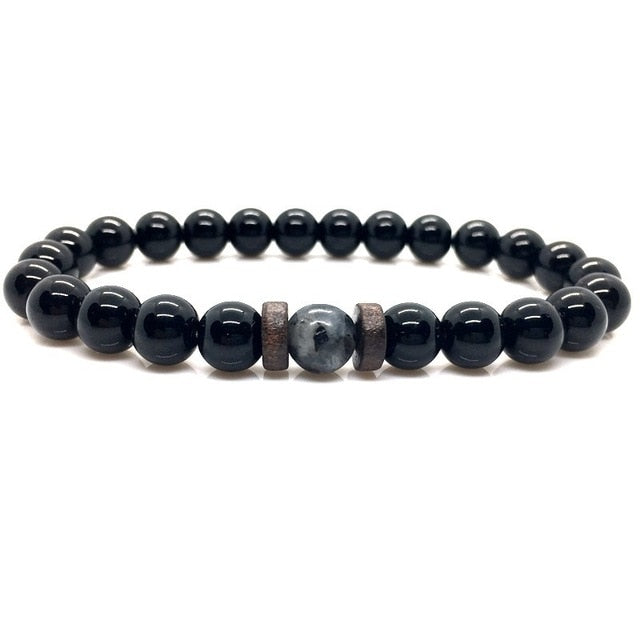 Natural Moonstone Bead Tibetan Buddha Bracelet